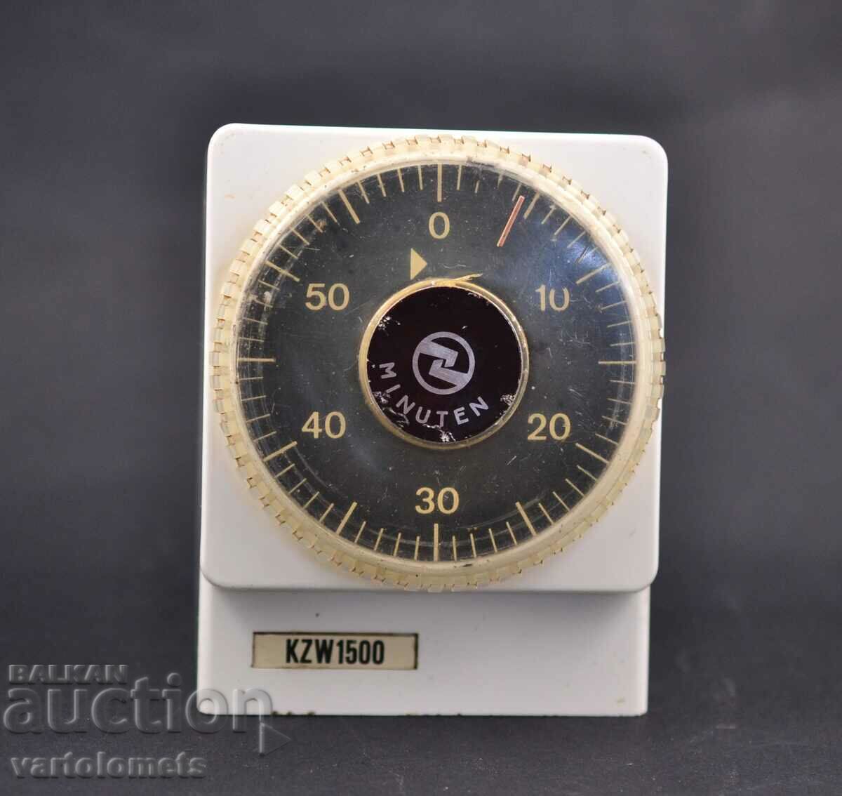 Vintage KZW 1500 "Made in DDR" ρολόι λεπτών - λειτουργεί