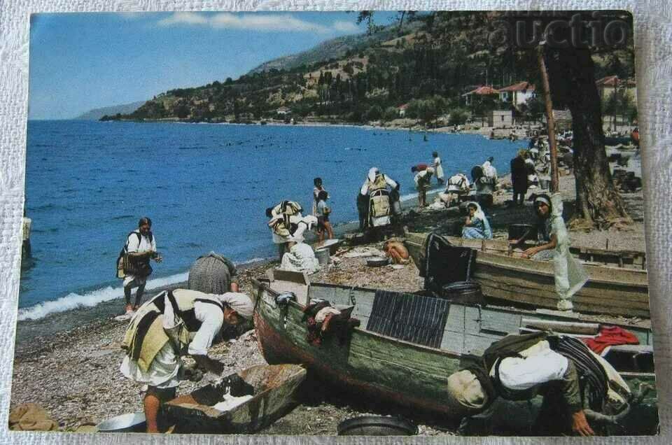 SPĂLĂTORII PE LACUL OHRID P.K. 196...