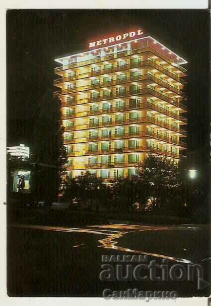 Card Bulgaria Varna Nisipurile de Aur Hotel „Metropol” 3*