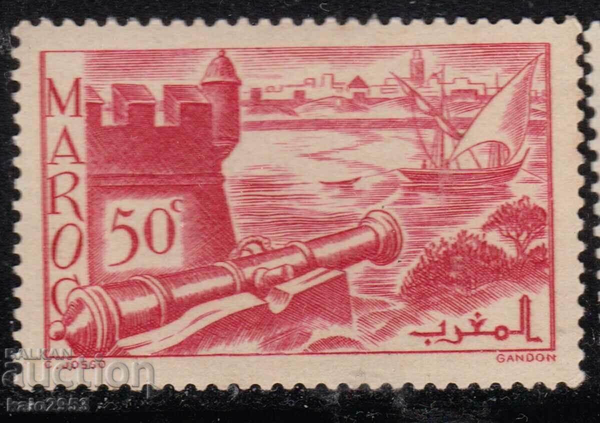 Мароко-1939-Редовна-Форт и рибарски кораб,MNH