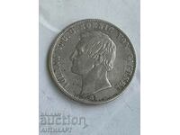 сребърна монета талер Германия Johann Saxony 1868 B сребро