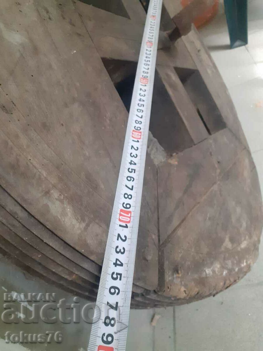 Μοναδικό - Παλιό τεράστιο ξύλινο σφόνδυλο τροχού πρωτόγονο - 6 Μοναδικό - Παλιό τεράστιο ξύλινο σφόνδυλο τροχού πρωτόγονο - 6