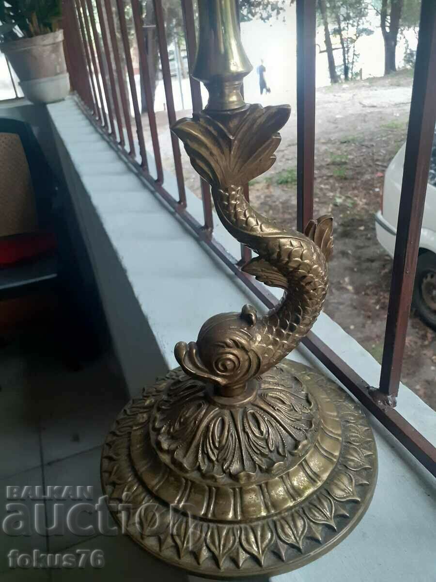 Great Old Parlor Mantel Tall Ashtray - Bronze with price 350.00 BGN | € 178.95