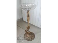 Great Old Parlor Mantel Tall Ashtray - Bronze