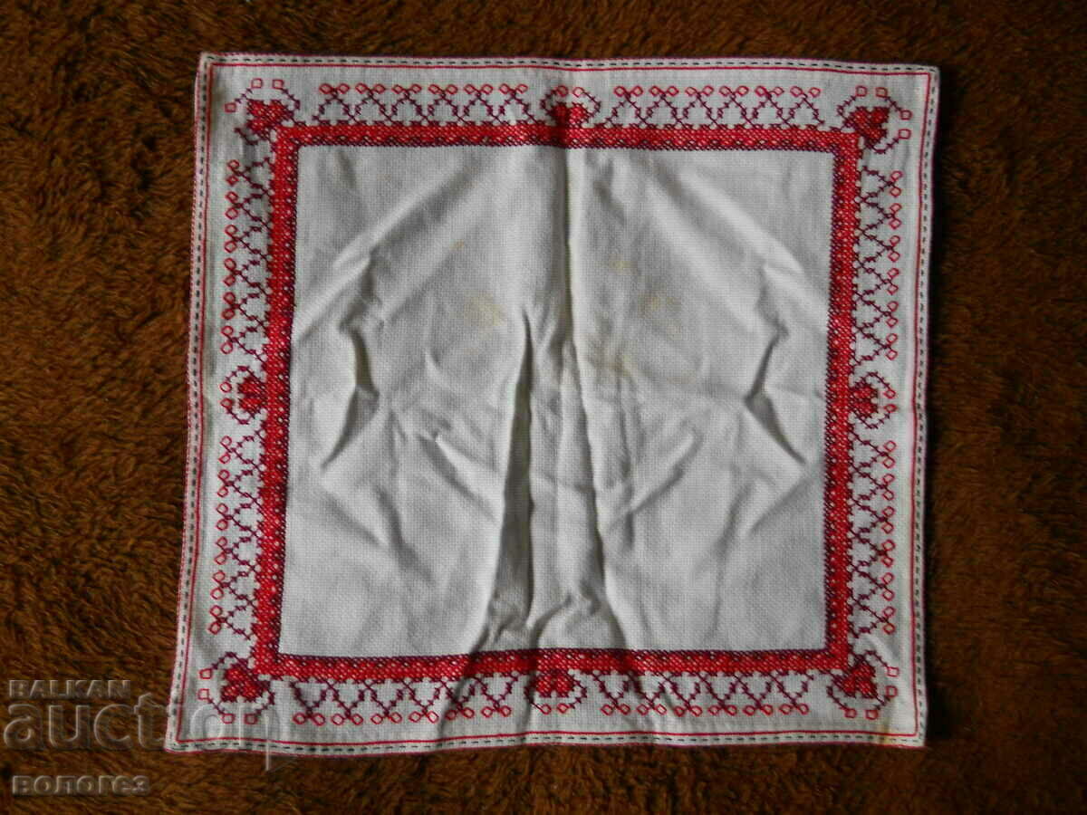 Old hand embroidered tablecloth