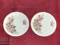 Beautiful porcelain saucers with markings, PARAGON (2 pcs.)