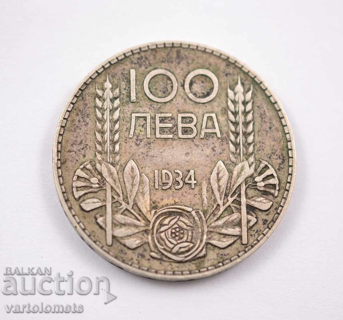 100 Лева 1934  -България › Цар Борис III