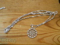 Old silver chain with medallion - 10.40 g / pr. 925