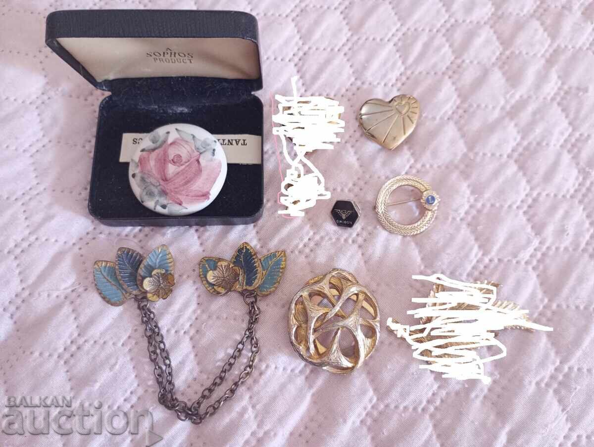 7 Brooches from an old jeweler/1970s/ won at auction from England 7 Brooches from an old jeweler/1970s/ won at auction from England