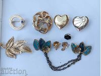 10 Brooches from an old boudoir / 1970 / won at an auction From England