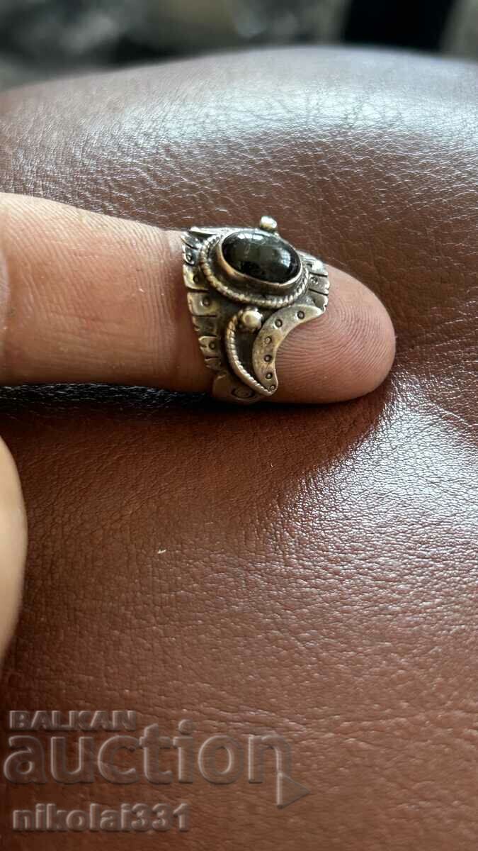 Сребърен пръстен ръчна изработка!