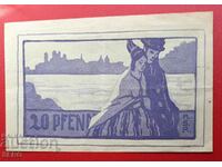 Banknote-Germany-Bavaria-Passau-20 pfennig