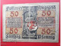 Τραπεζογραμμάτιο-Γερμανία-Βαυαρία-Πασάου-50 pfennig 1918