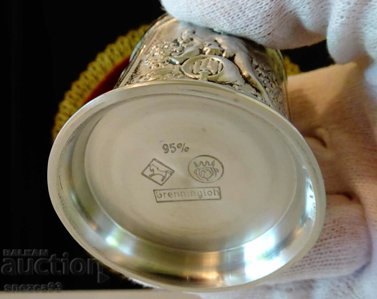 HB pewter table lighter, W. Germany, perfect. - 5 HB pewter table lighter, W. Germany, perfect. - 5