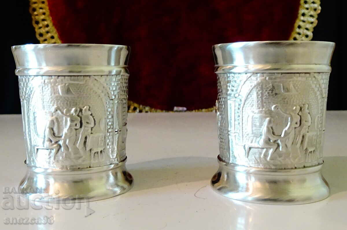 Auction Pewter Cups 70 ml, Merry Tavern, Wedding, Cellar Auction Pewter Cups 70 ml, Merry Tavern, Wedding, Cellar
