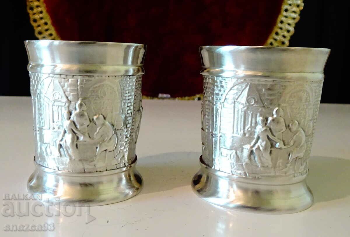 Pewter Cups 70 ml, Merry Tavern, Wedding, Cellar Pewter Cups 70 ml, Merry Tavern, Wedding, Cellar