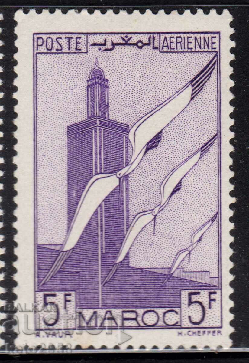 Мароко-1939-Възд.поща-Щъркел над джамия,MLH