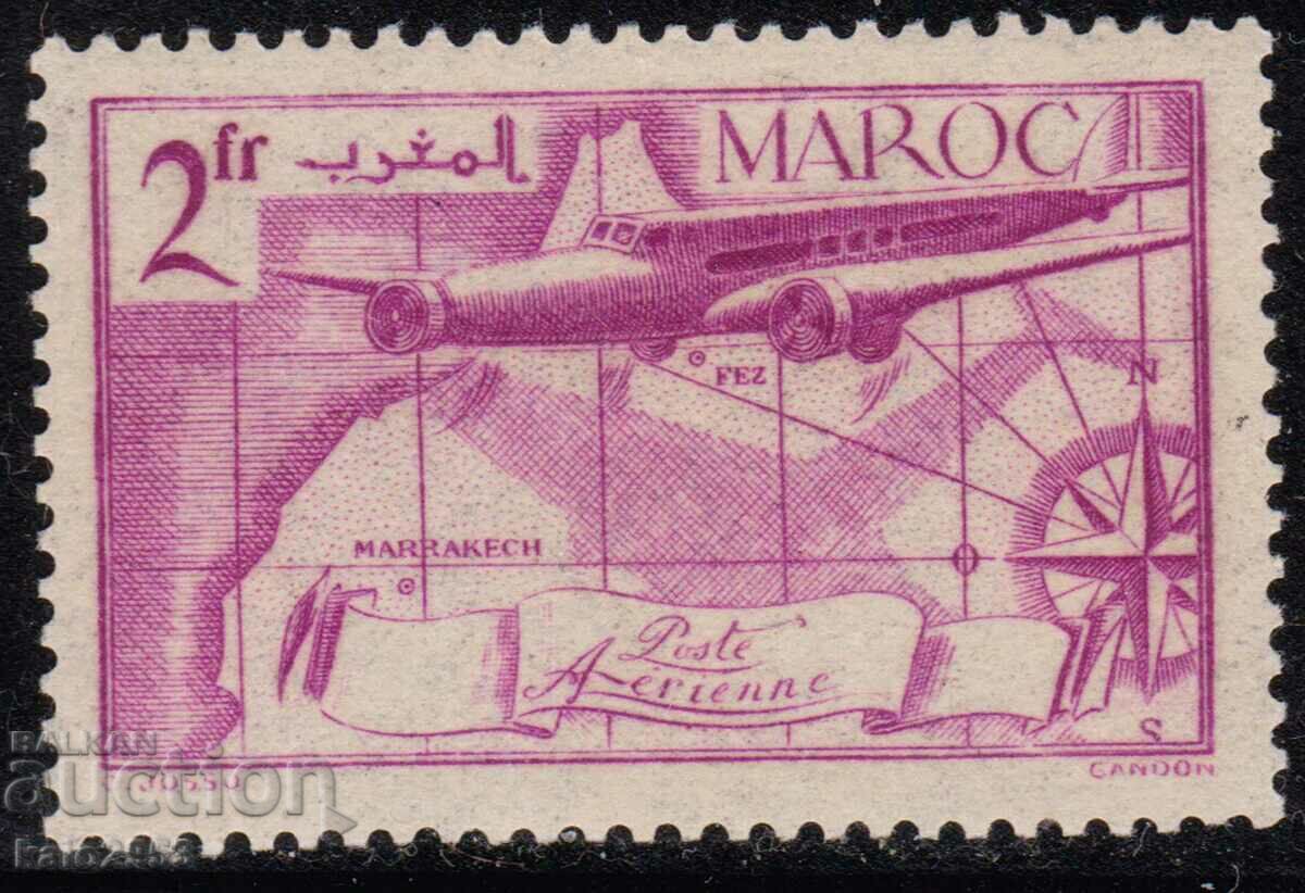 Morocco-1939-Airmail-Airplane over Morocco, MNH