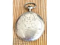 Ceas de buzunar antic elvețian din argint ZENITH Zenith