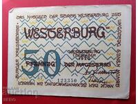 Банкнота-Германия-Рейланд-Пфалц-Вестербург-50 пфенига 1920