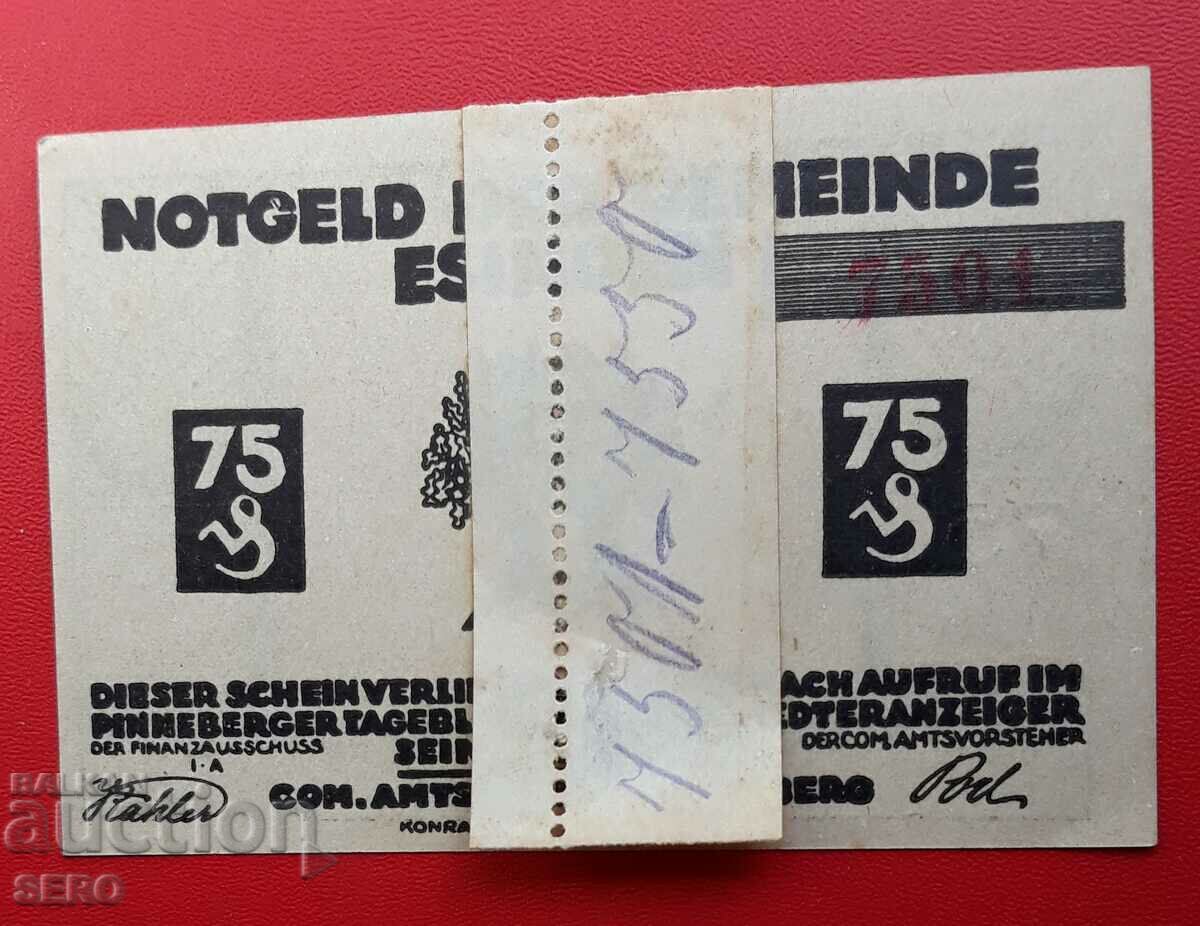 Banknote-Germany-Reiland-Pfalz-Eisingen-75 pfennig