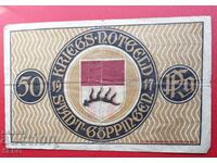 Τραπεζογραμμάτιο-Γερμανία-Βάδη-Βυρτεμβέργη-Göppingen-50 pfennig 1917