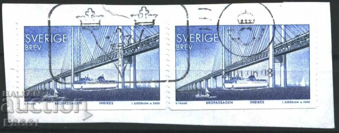 Stamped brand Bridge Ship Boat 2000 from Sweden with price 1.00 BGN | € 0.51 Stamped brand Bridge Ship Boat 2000 from Sweden with price 1.00 BGN | € 0.51