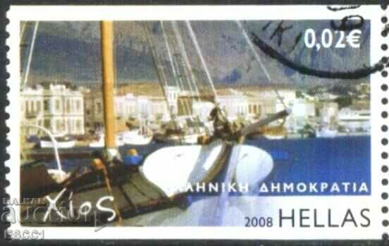 Клеймована марка  Лодка 2008 от Гърция