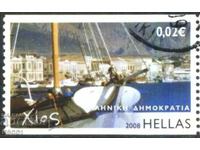 Клеймована марка  Лодка 2008 от Гърция