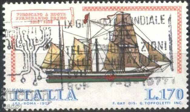 Stamped ship mark 1977 from Italy
