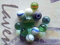 ✅ #18 - 10 pcs. GLASS BALLS/ TAPES - SMALL AND LARGE ❗