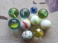 ✅ #20 - 10 pcs. GLASS BALLS/ TAPES - SMALL AND LARGE ❗