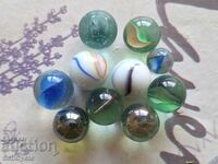✅ #24 - 10 pcs. GLASS BALLS/ TAPES - SMALL AND LARGE ❗