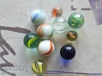 ✅ #28 - 10 pcs. GLASS BALLS/ TAPES - SMALL AND LARGE ❗