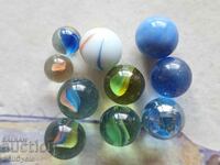 ✅ #29 - 10 pcs. GLASS BALLS/ TAPES - SMALL AND LARGE ❗