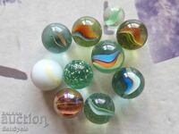 ✅ #31 - 10 pcs. GLASS BALLS/ TAPES - SMALL AND LARGE ❗
