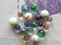 ✅ #37 - 10 pcs. GLASS BALLS/ TAPES - SMALL AND LARGE ❗