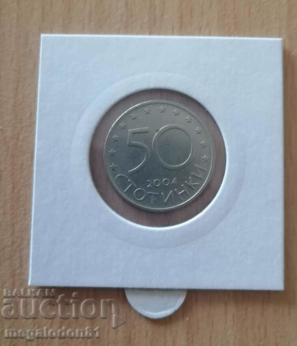 Bulgaria - 50 cents 2004, Bulgaria in NATO with price 7.00 BGN | € 3.58