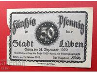 Τραπεζογραμμάτιο-Γερμανία-Σαξονία-Lüben-50 pfennig 1920