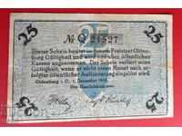 τραπεζογραμμάτιο-Γερμανία-Σαξονία-Όλντενμπουργκ-25 Pfennig 1918