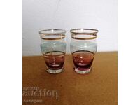 Old glass cups - 2 pcs.