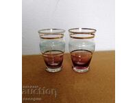 Old glass cups - 2 pcs.