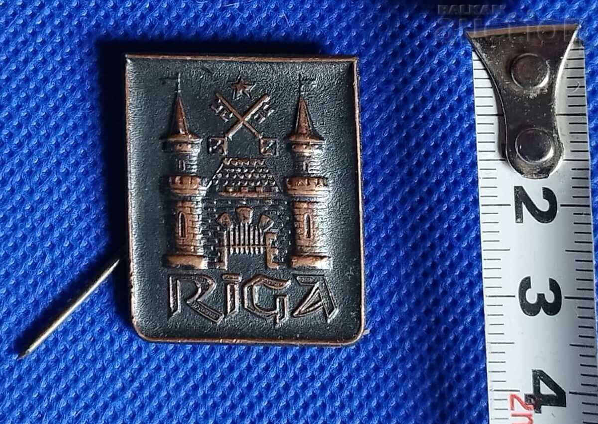 Russia & Metal Retro Badge - Riga