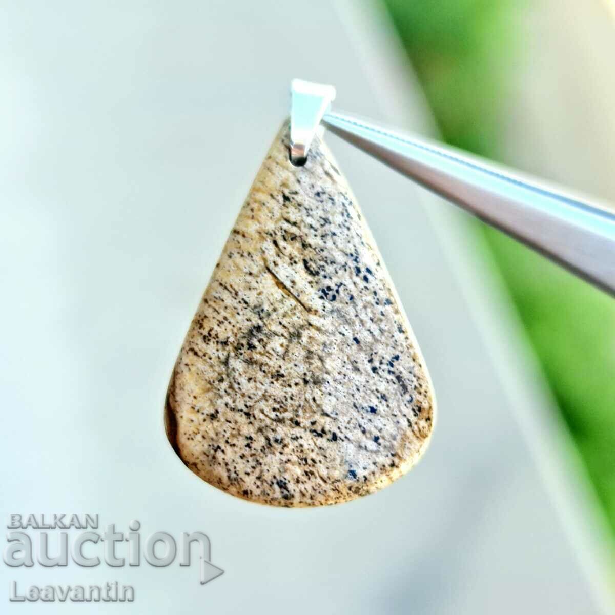 Silver pendant with natural picture Jasper 4938