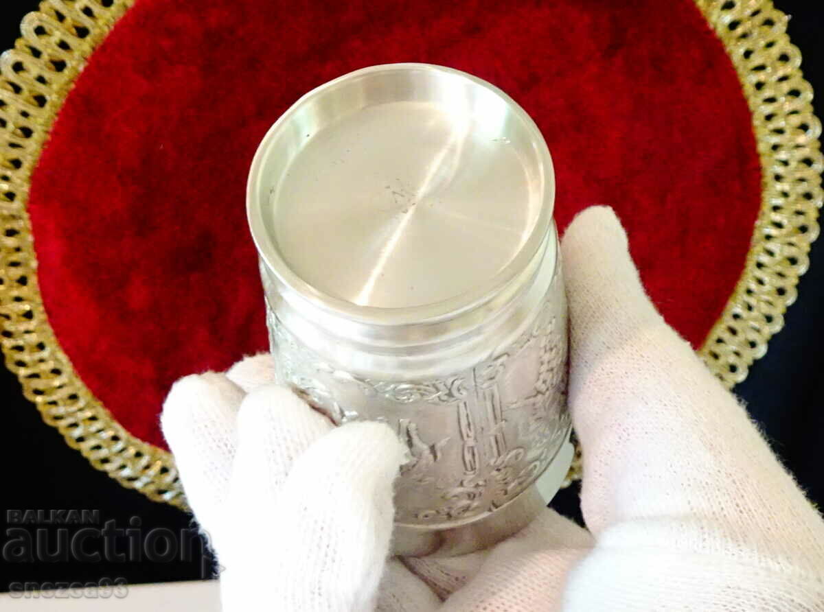 Κασσιτέρινη κούπα για κρασί, κυνήγι, σταφύλια, λυκίσκο - 7 Κασσιτέρινη κούπα για κρασί, κυνήγι, σταφύλια, λυκίσκο - 7