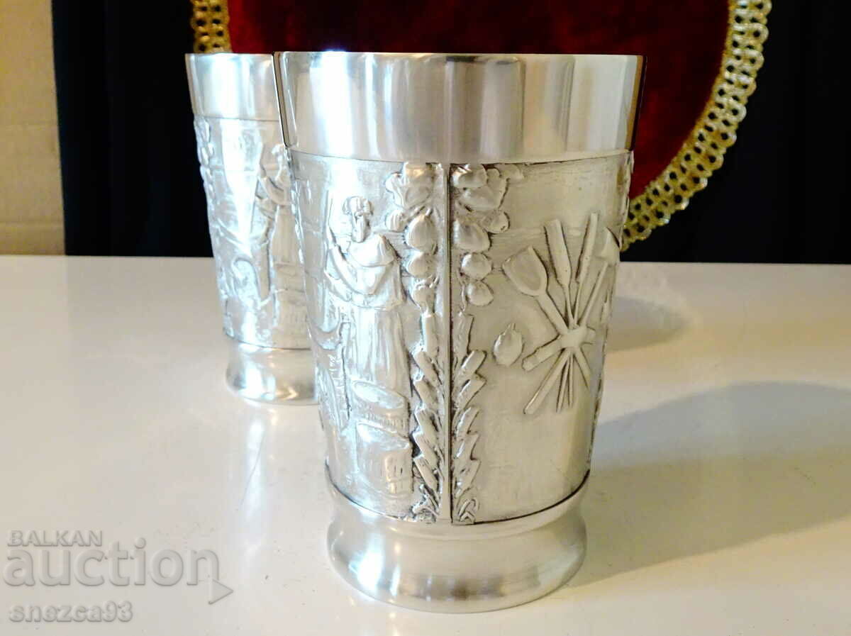 Auction Pewter mug, tankard from Manastirska Izba, 300 ml Auction Pewter mug, tankard from Manastirska Izba, 300 ml