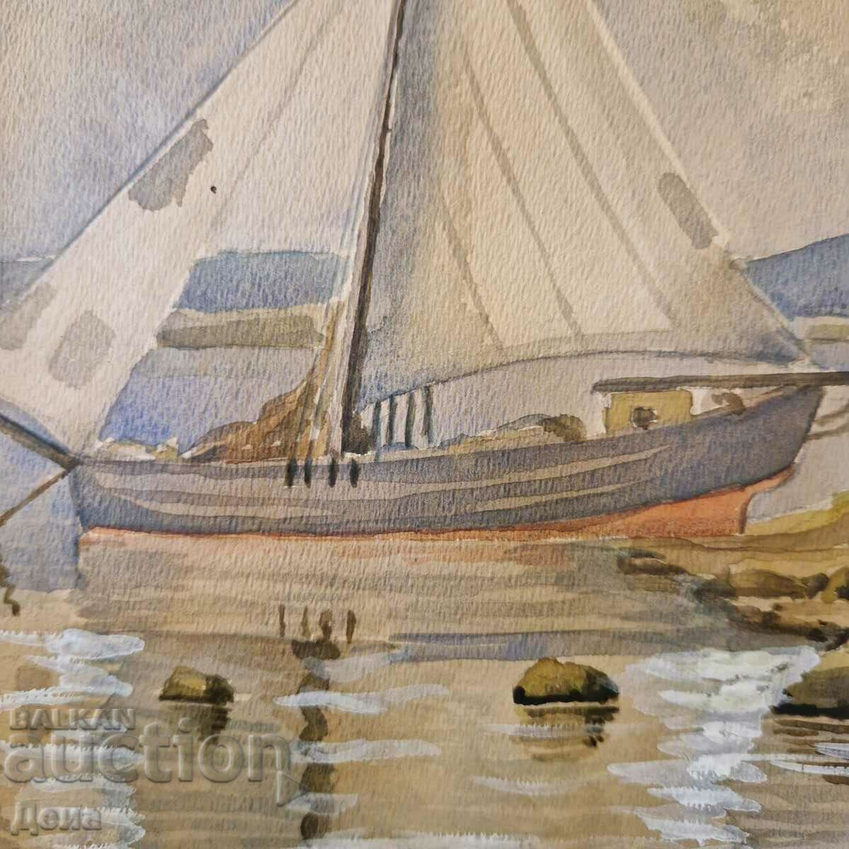 G. Antonov acuarela 1935 - 7