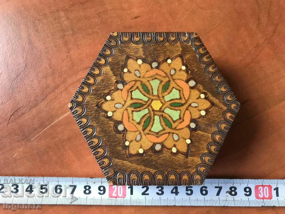 BOX WOOD PYROGRAPH DRAWING ANTIQUE FROM SOCA MOSTRA with price 26.00 BGN | € 13.29 BOX WOOD PYROGRAPH DRAWING ANTIQUE FROM SOCA MOSTRA with price 26.00 BGN | € 13.29