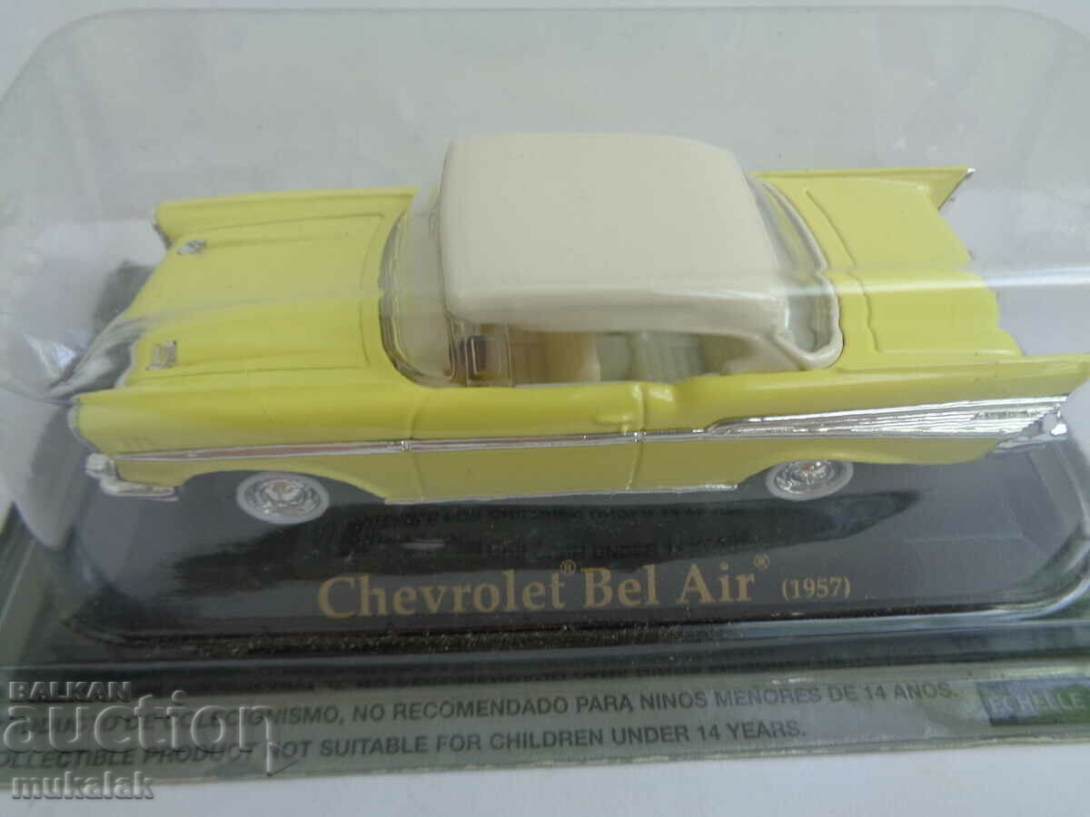 1:43 CHEVROLET BEL AIR 1957 TOY CAR MODEL with price 25.00 BGN | € 12.78 1:43 CHEVROLET BEL AIR 1957 TOY CAR MODEL with price 25.00 BGN | € 12.78