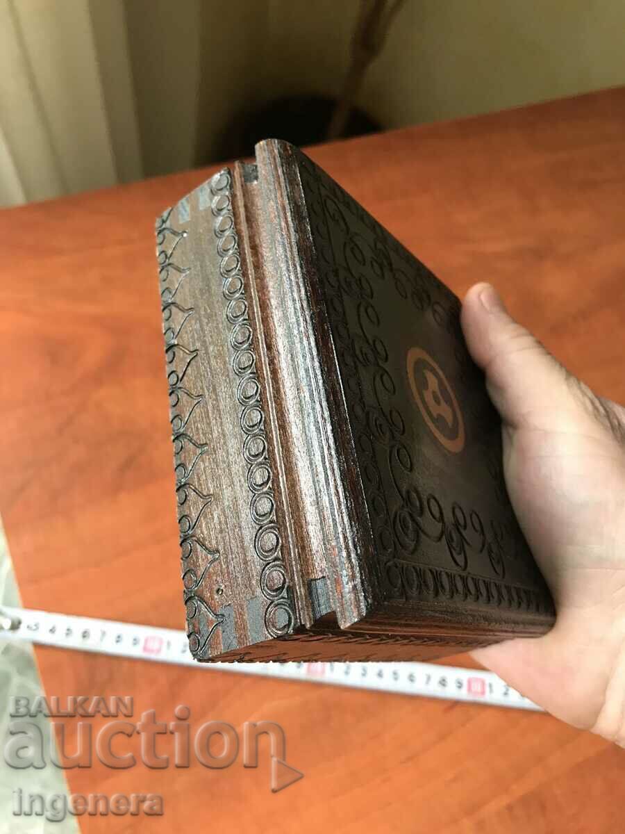 BOX WOOD PYROGRAPH DRAWING ANTIQUE FROM SOCA MOSTRA - 5 BOX WOOD PYROGRAPH DRAWING ANTIQUE FROM SOCA MOSTRA - 5